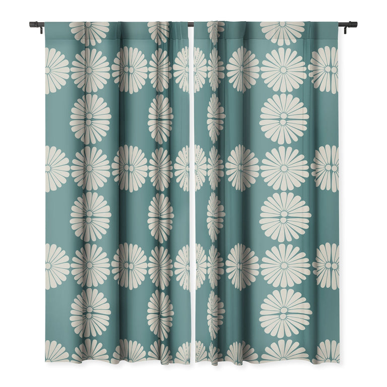 RETRO DAISY XXIII BLACKOUT WINDOW CURTAIN