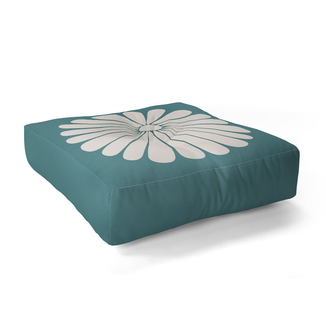 Retro Daisy XXIII Floor Pillow Square