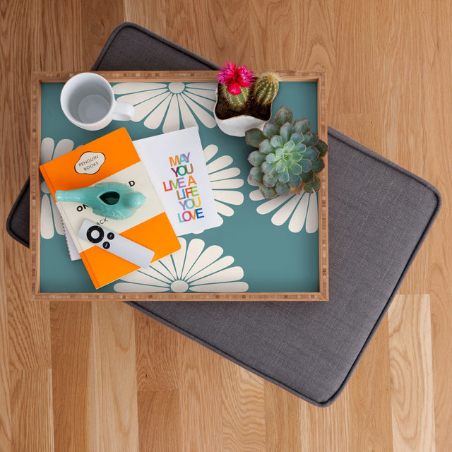 RETRO DAISY XXIII RECTANGULAR TRAY