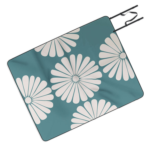 Retro Daisy XXIII Picnic Blanket