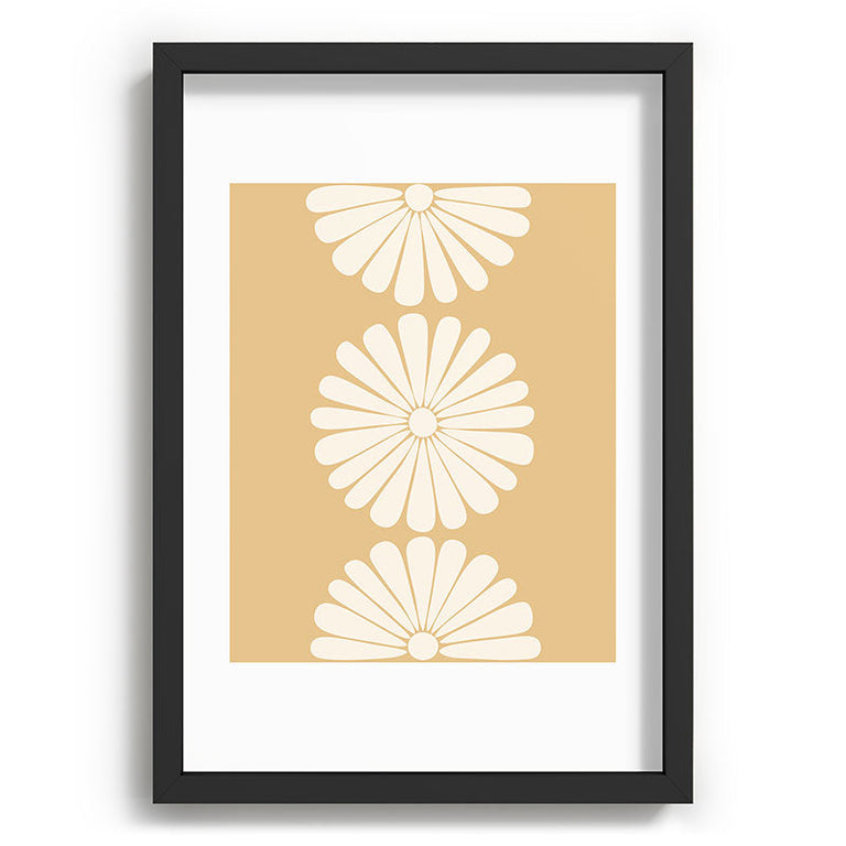 Retro Daisy XXIV Recessed Framing Rectangle