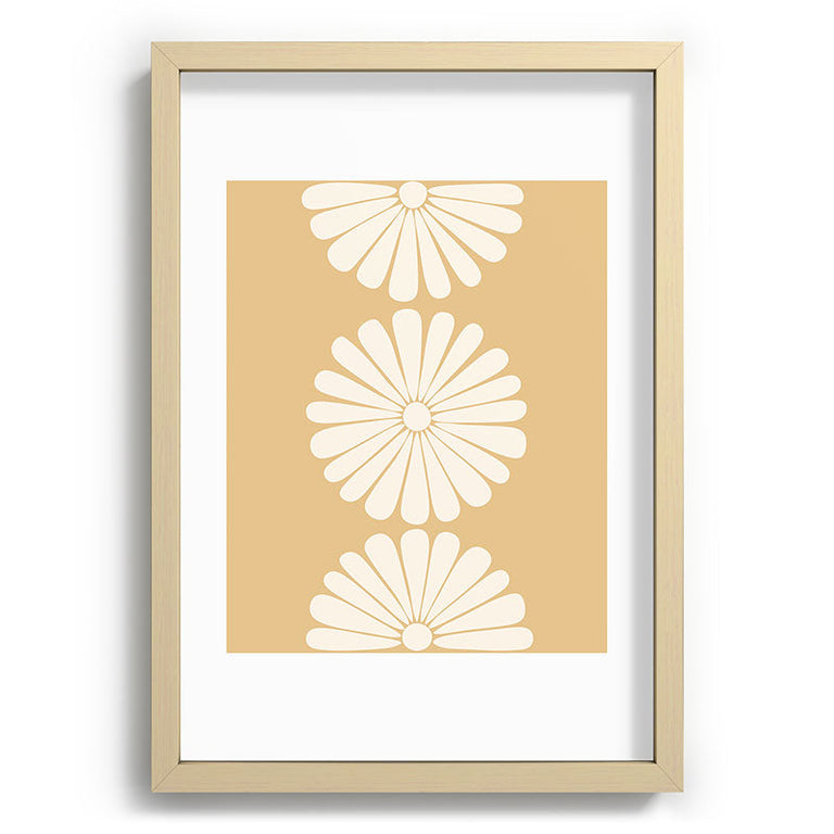 Retro Daisy XXIV Recessed Framing Rectangle