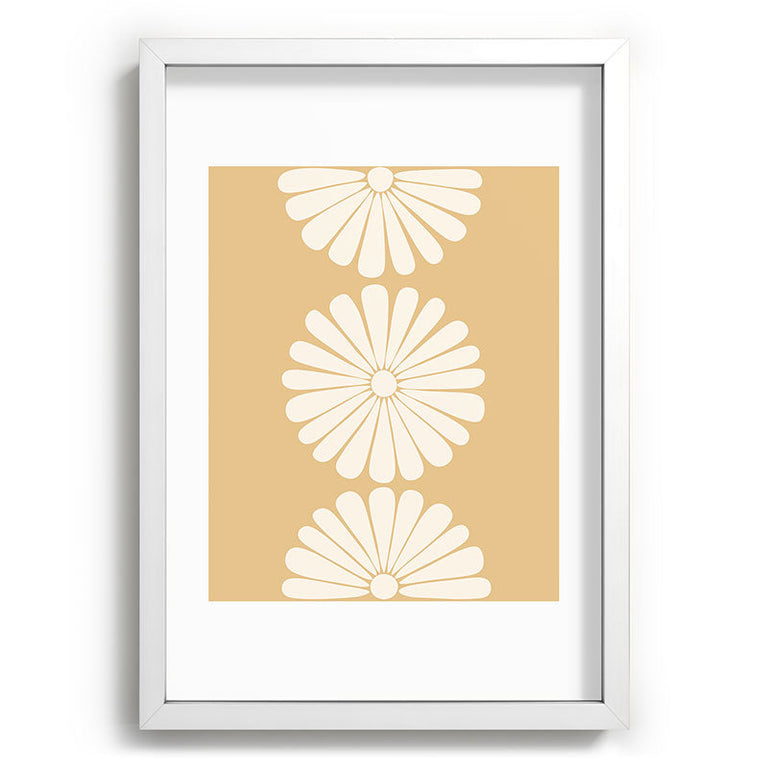 Retro Daisy XXIV Recessed Framing Rectangle