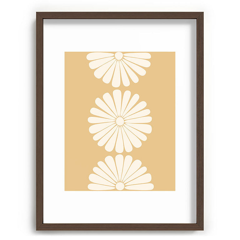 Retro Daisy XXIV Recessed Framing Rectangle