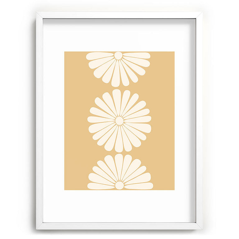 Retro Daisy XXIV Recessed Framing Rectangle