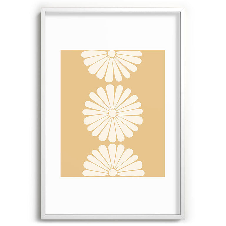Retro Daisy XXIV Recessed Framing Rectangle