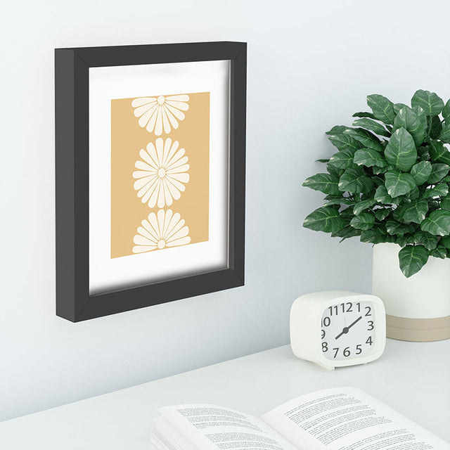 Retro Daisy XXIV Recessed Framing Rectangle