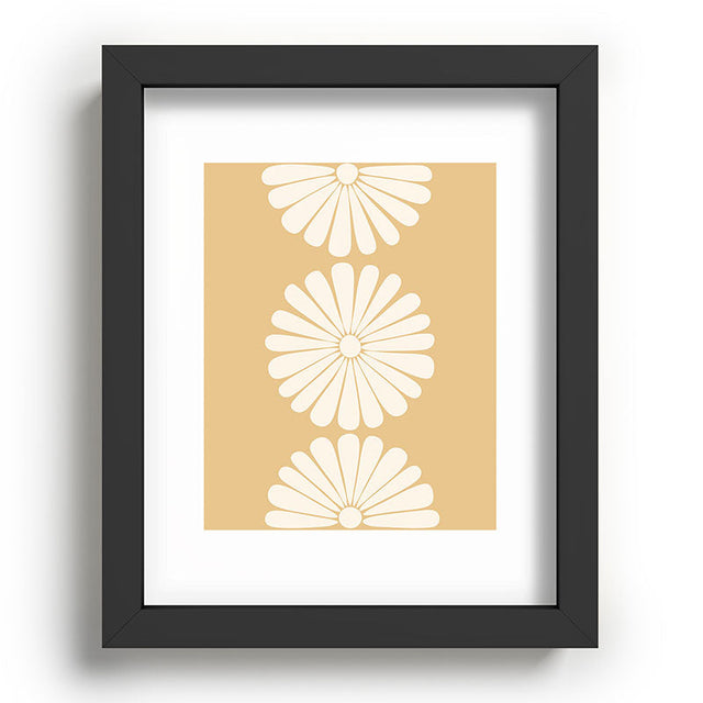Retro Daisy XXIV Recessed Framing Rectangle