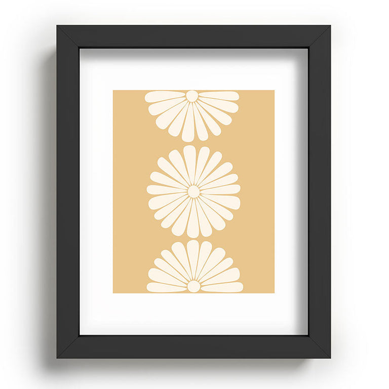 Retro Daisy XXIV Recessed Framing Rectangle