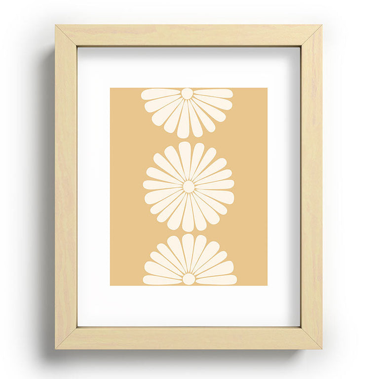 Retro Daisy XXIV Recessed Framing Rectangle
