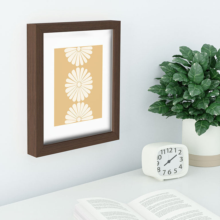 Retro Daisy XXIV Recessed Framing Rectangle