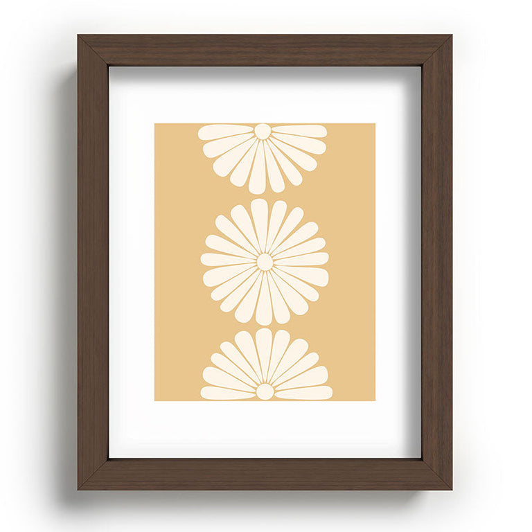 Retro Daisy XXIV Recessed Framing Rectangle