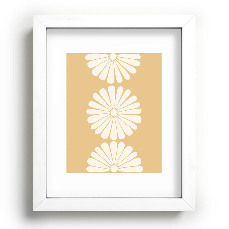 Retro Daisy XXIV Recessed Framing Rectangle