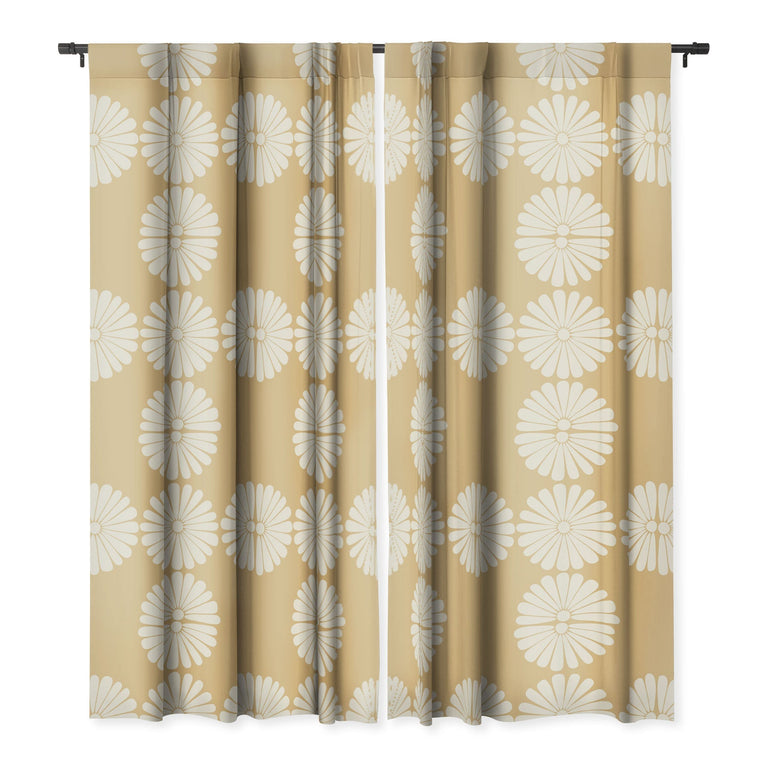RETRO DAISY XXIV BLACKOUT WINDOW CURTAIN WINDOW CURTAIN