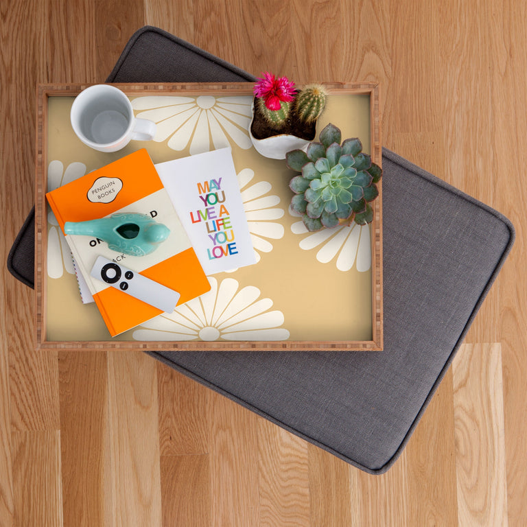 RETRO DAISY XXIV RECTANGULAR TRAY