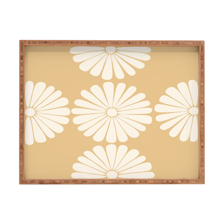 RETRO DAISY XXIV RECTANGULAR TRAY
