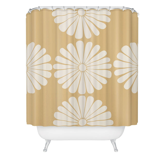 COLOUR POEMS RETRO DAISY XXIV SHOWER CURTAIN