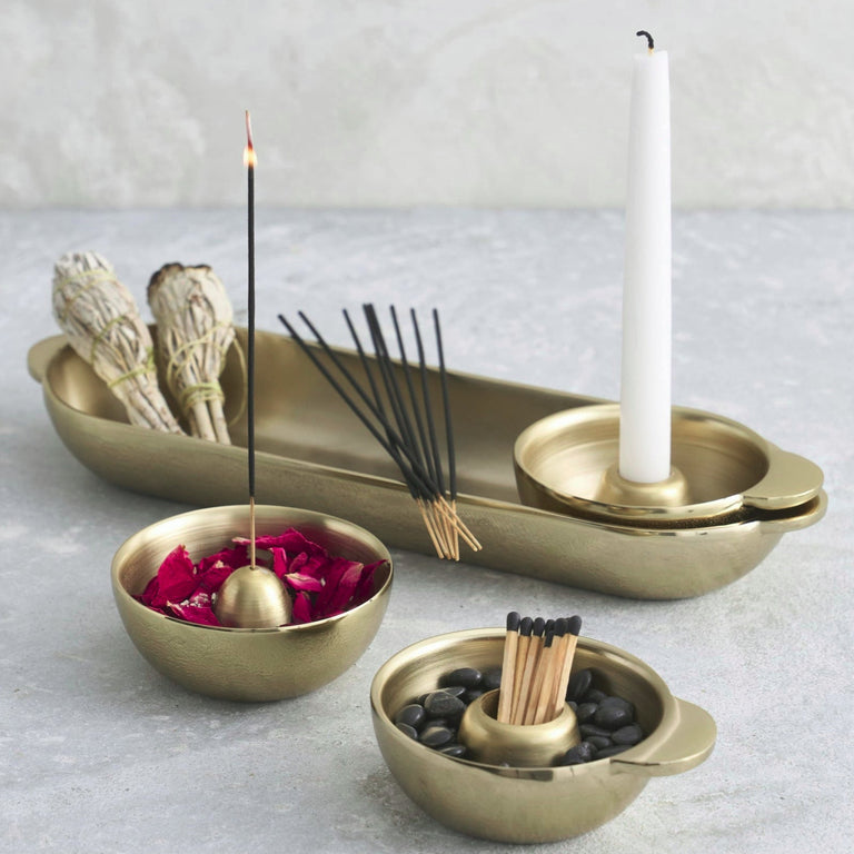 ANTIQUE BRASS INTENTION SET