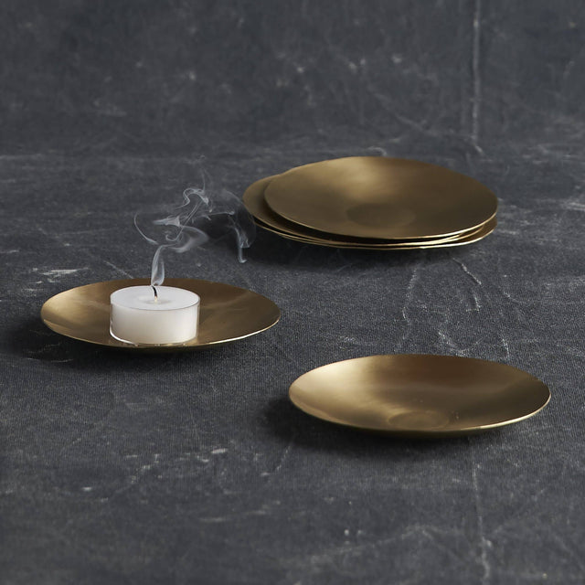 BRASS SMALL SERVING PLATES