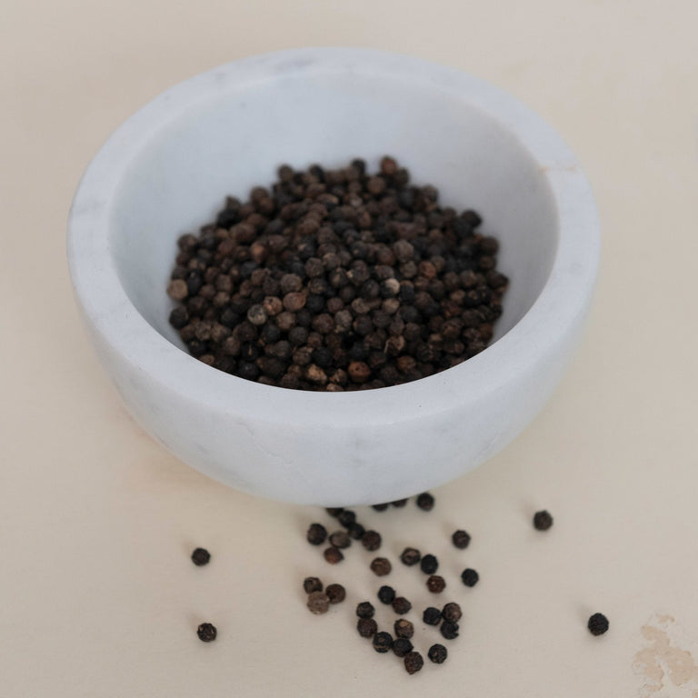 WHITE MARBLE FINGER BOWL