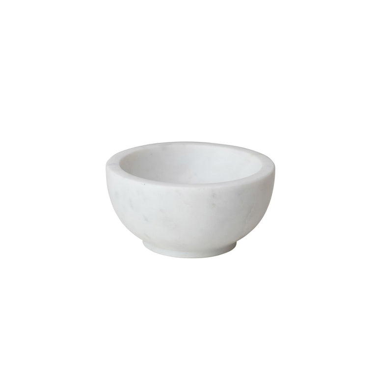 WHITE MARBLE FINGER BOWL