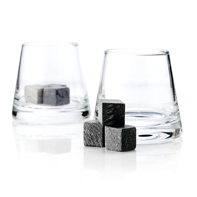 GLACIER ROCKS SOAPSTONE CUBE AND TUMBLER (SET OF 8)