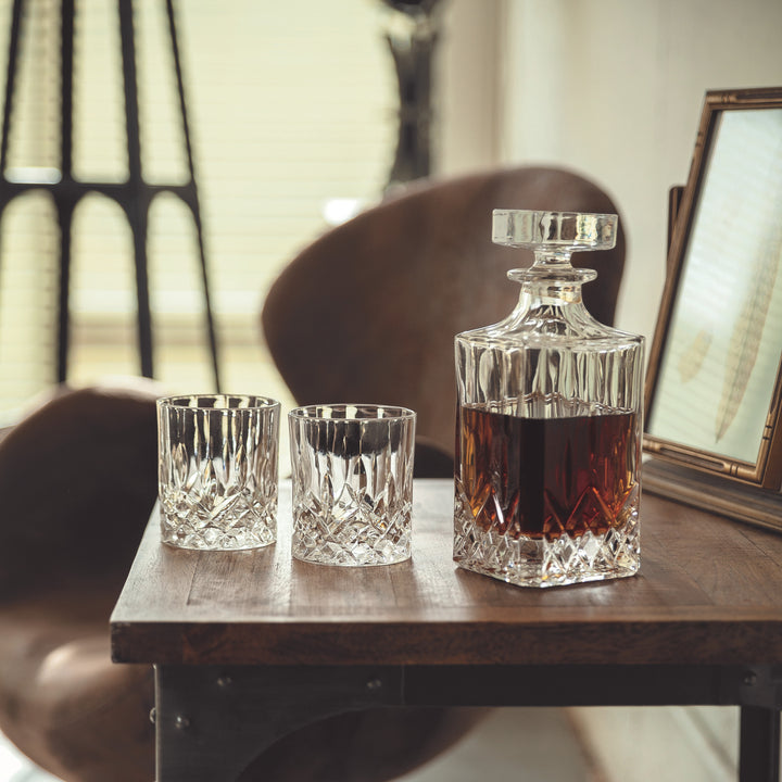 ADMIRAL 3 PIECE DECANTER TUMBLER SET