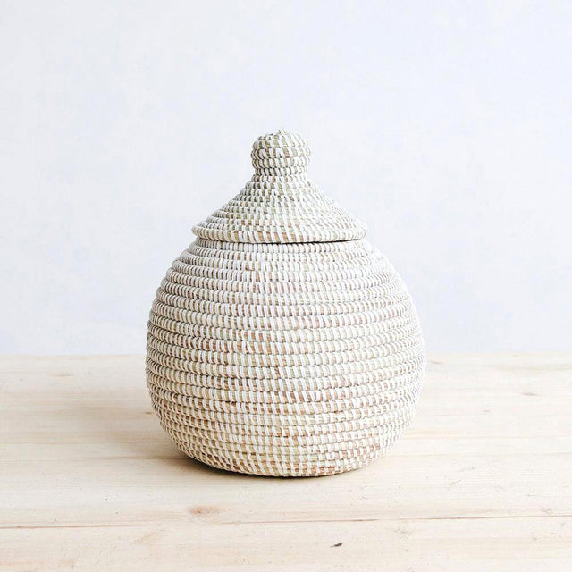 WHITE GOURD BASKET (SENEGAL) | STORAGE