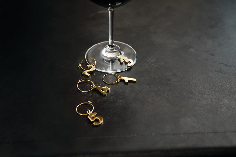 GOLD PLATED WINE CHARMS