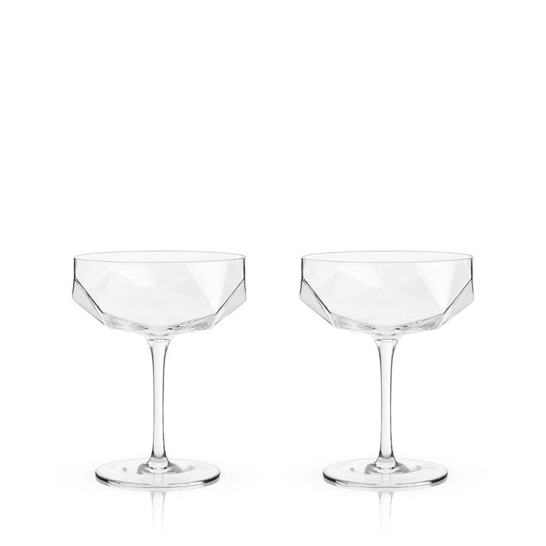 FACETED CRYSTAL COUPES | COCKTAIL