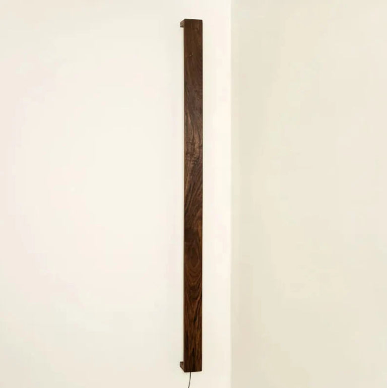 Wooden LED Wall Light by Iron Roots Designs | made in Berkeley, CA