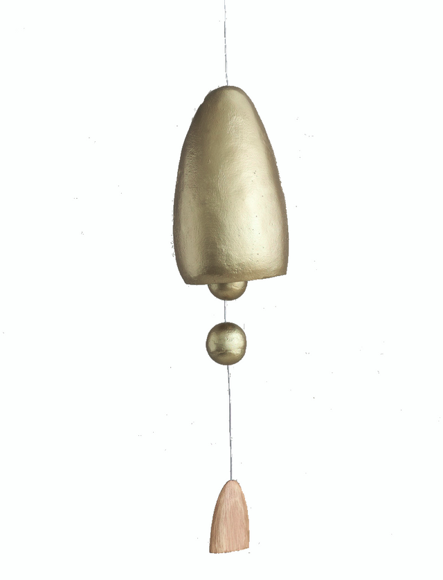 HANGING ANTIQUE BRASS BELL