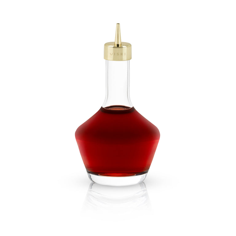 BITTERS BOTTLE WITH GOLD DASHER TOP