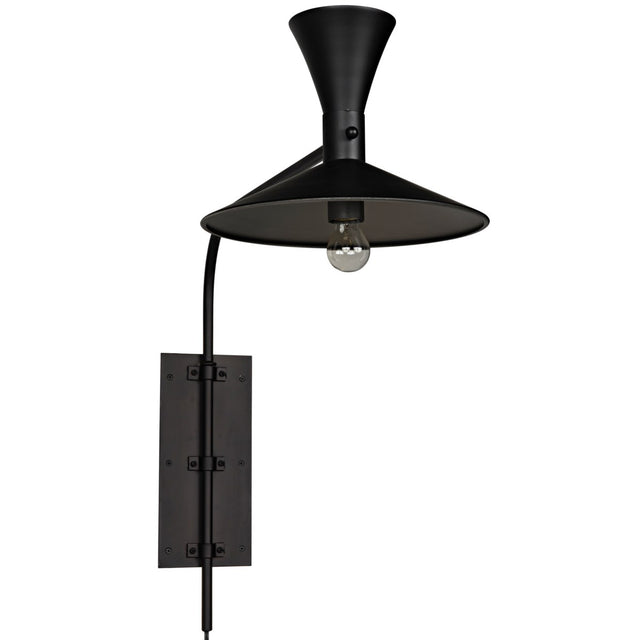 BLACK SCONCE LIGHT