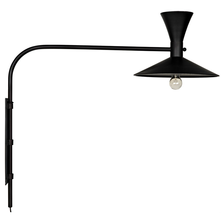 BLACK SCONCE LIGHT