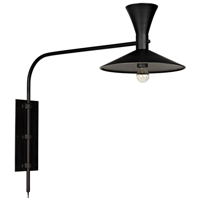 BLACK SCONCE LIGHT