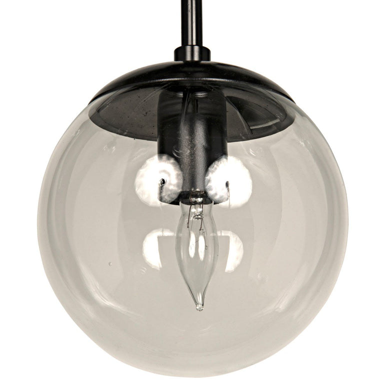 PLUTO CHANDELIER ANTIQUE BRASS LIGHT