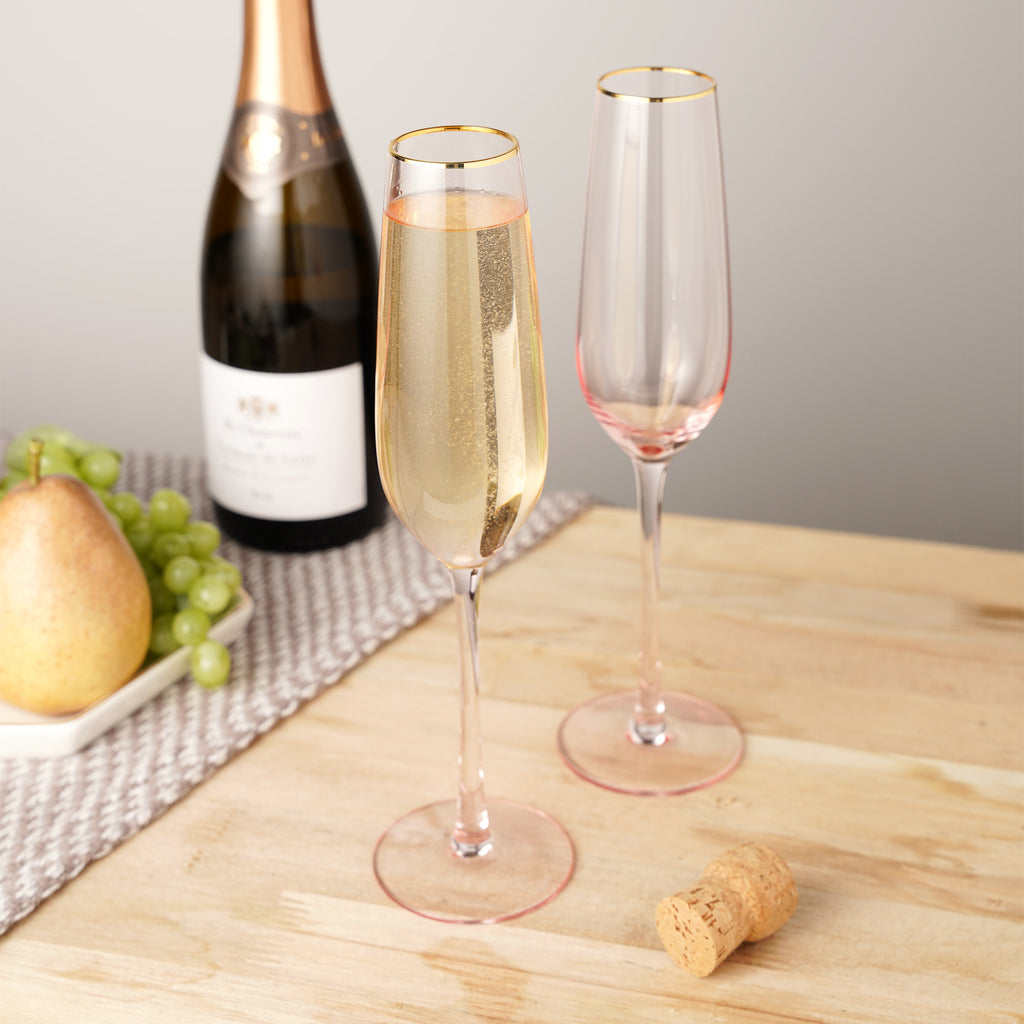 six white wine glasses w/angled rim sparkling crackle design