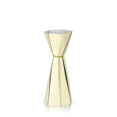 FACETED GOLD JIGGER | COCKTAIL ENTERTAINING