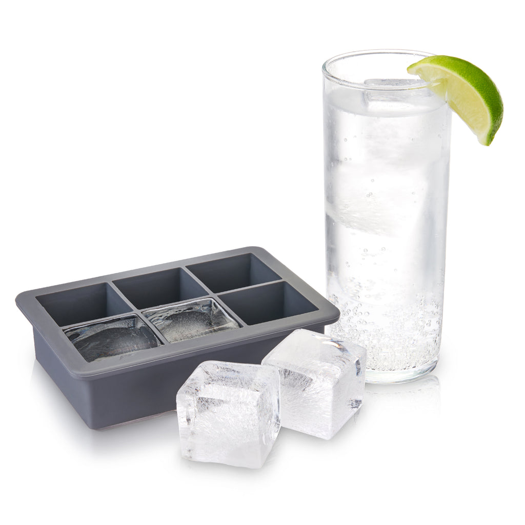 HOST S/2 Highball Glasses with Silicone Ice Mold 