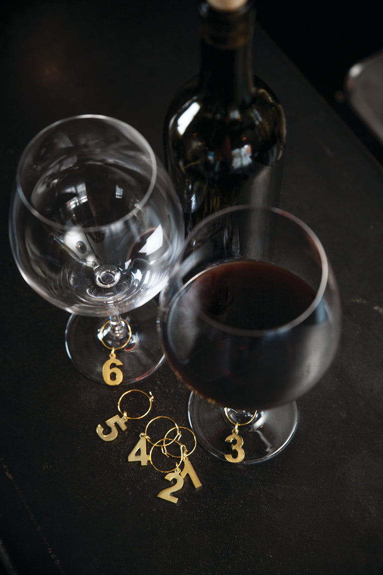 GOLD PLATED WINE CHARMS