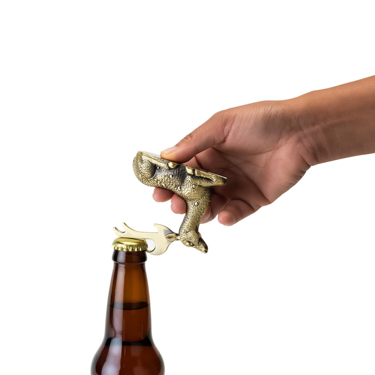 GILDED DEER BOTTLE OPENER