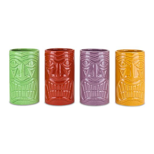 BEACHCOMBER CERAMIC TIKI MUGS IN ASSORTED COLORS