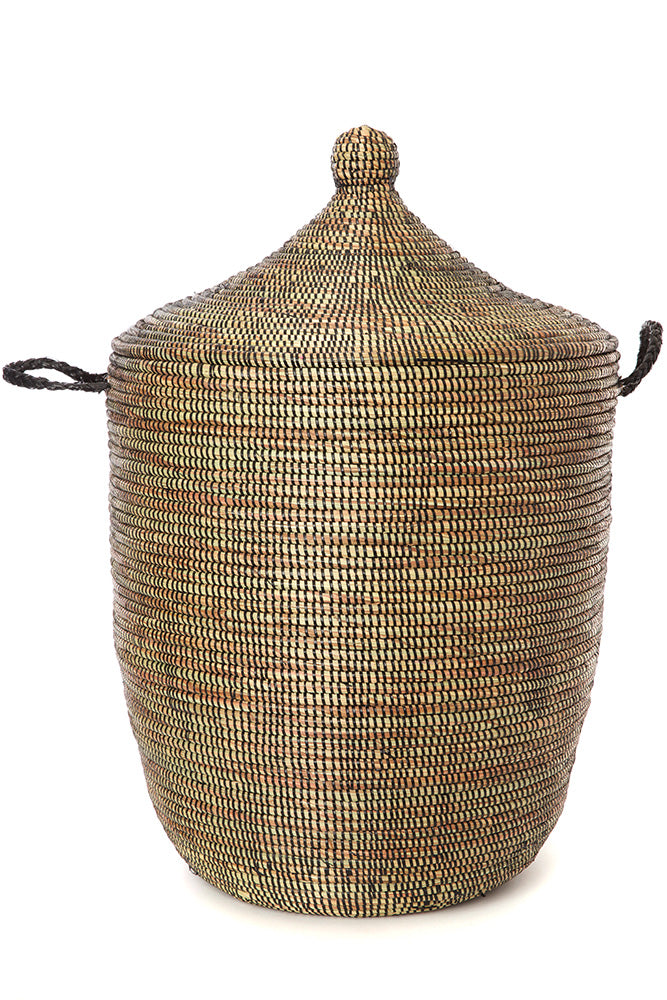 DARK BROWN CATHEDRAL BASKETS  (SENEGAL)
