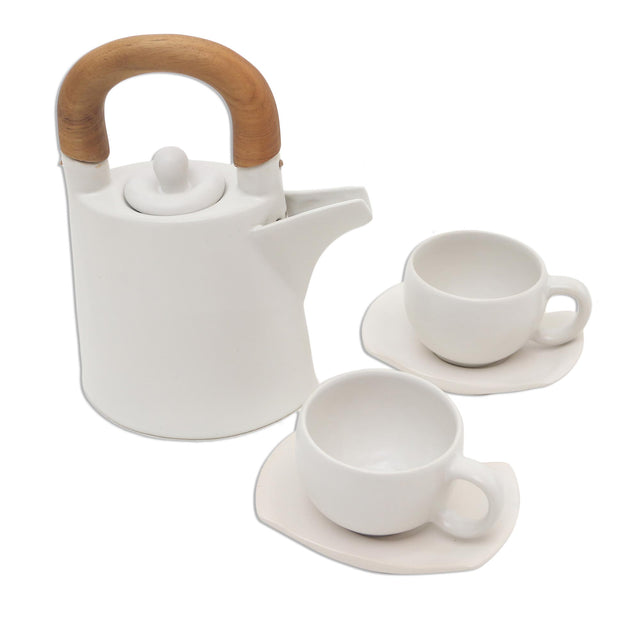 MIDDAY CUP CERAMIC TEA SET (BALI) | ENTERTAINING