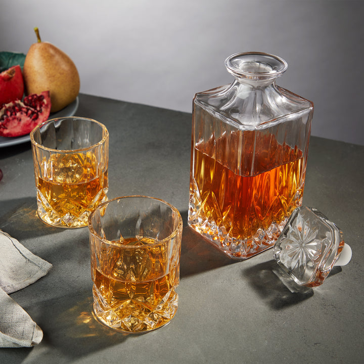 ADMIRAL 3 PIECE DECANTER TUMBLER SET