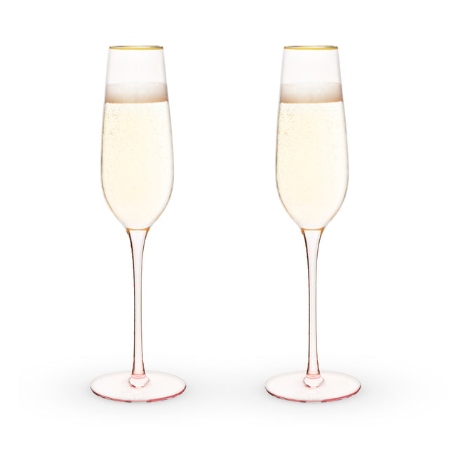 ROSE CRYSTAL CHAMPAGNE FLUTE