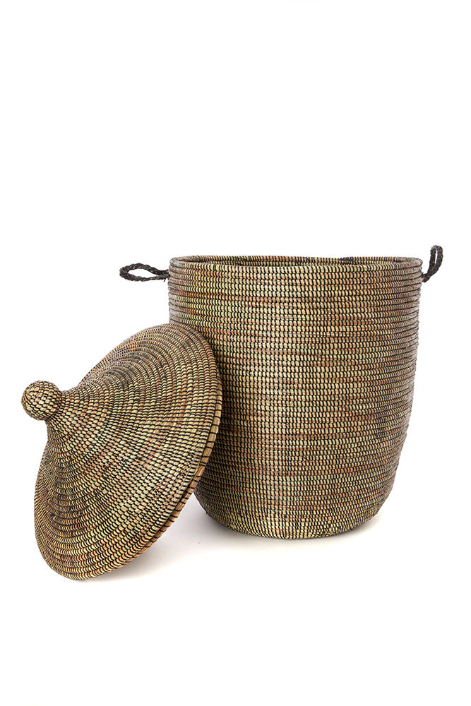 DARK BROWN CATHEDRAL BASKETS  (SENEGAL)