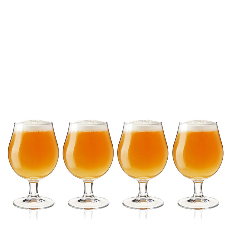 BEER TULIP GLASSES, SET OF 4