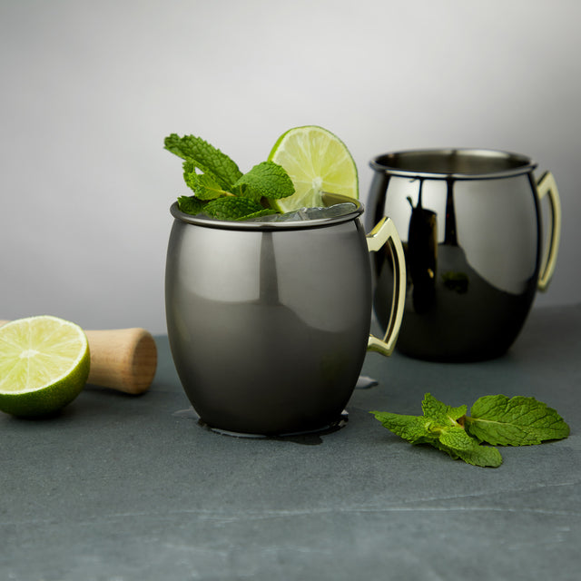 HAMMERED MOSCOW MULE COPPER MUGS, 2 PACK,